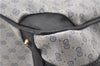 Authentic GUCCI Vintage Micro GG PVC Leather Hand Bag Purse Navy Blue 1022G