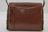 Authentic GUCCI Vintage Shoulder Hand Bag Purse Leather Brown 1022I