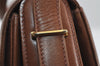 Authentic GUCCI Vintage Shoulder Hand Bag Purse Leather Brown 1022I