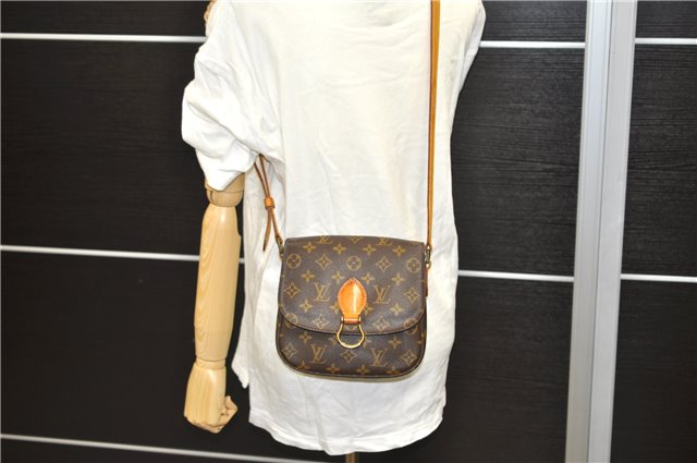 Auth Louis Vuitton Monogram Saint Cloud MM Shoulder Cross Bag M51243 LV 1023D