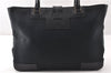 Authentic GUCCI Vintage Shoulder Tote Bag Canvas Leather 0021109 Black 1023G