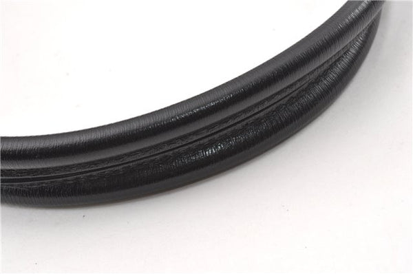 Authentic GUCCI Vintage Shoulder Tote Bag Canvas Leather 0021109 Black 1023G