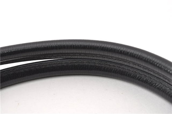 Authentic GUCCI Vintage Shoulder Tote Bag Canvas Leather 0021109 Black 1023G