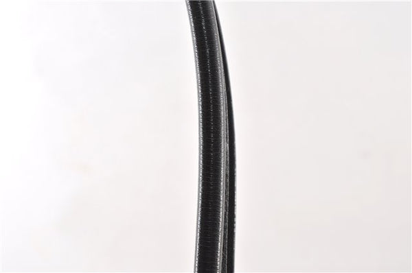 Authentic GUCCI Vintage Shoulder Tote Bag Canvas Leather 0021109 Black 1023G