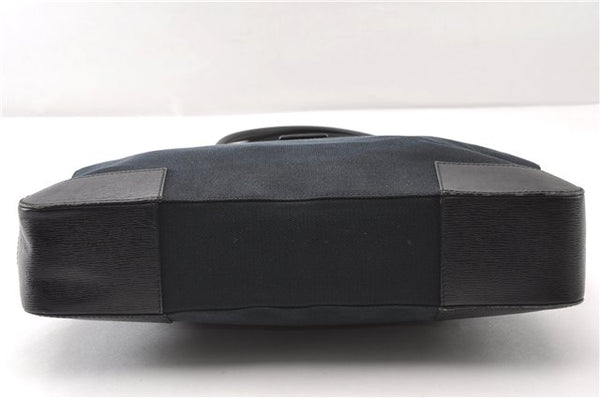 Authentic GUCCI Vintage Shoulder Tote Bag Canvas Leather 0021109 Black 1023G