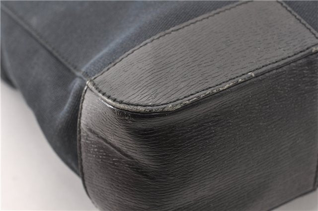 Authentic GUCCI Vintage Shoulder Tote Bag Canvas Leather 0021109 Black 1023G