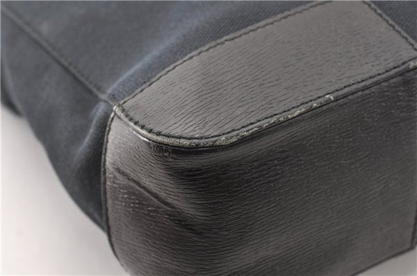 Authentic GUCCI Vintage Shoulder Tote Bag Canvas Leather 0021109 Black 1023G