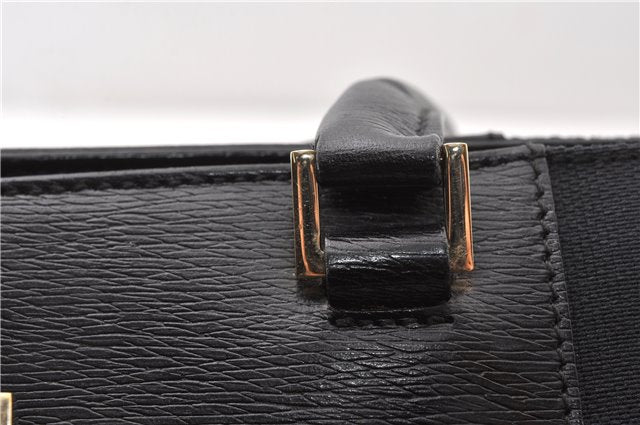 Authentic GUCCI Vintage Shoulder Tote Bag Canvas Leather 0021109 Black 1023G