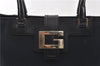 Authentic GUCCI Vintage Shoulder Tote Bag Canvas Leather 0021109 Black 1023G