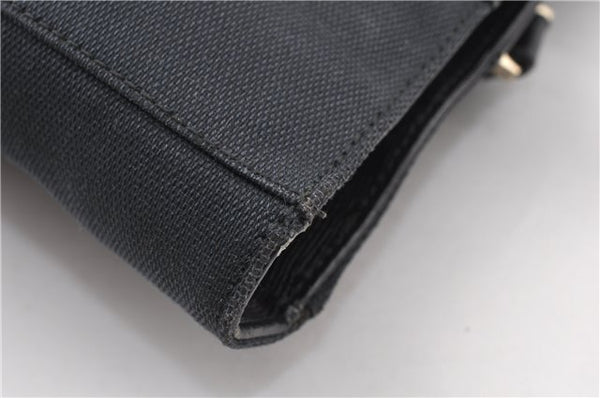 Authentic GUCCI Vintage Shoulder Tote Bag Canvas Leather 0021109 Black 1023G