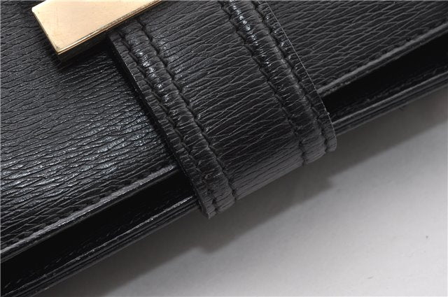 Authentic GUCCI Vintage Shoulder Tote Bag Canvas Leather 0021109 Black 1023G