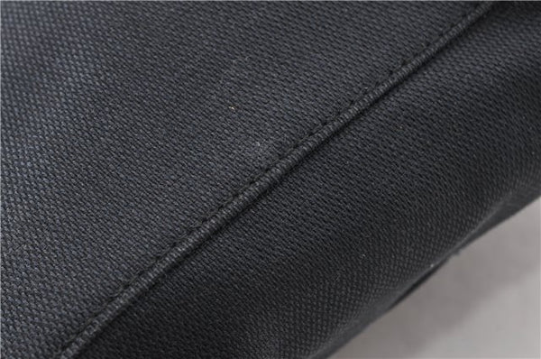 Authentic GUCCI Vintage Shoulder Tote Bag Canvas Leather 0021109 Black 1023G