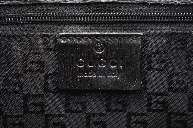 Authentic GUCCI Vintage Shoulder Tote Bag Canvas Leather 0021109 Black 1023G