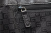 Authentic GUCCI Vintage Shoulder Tote Bag Canvas Leather 0021109 Black 1023G