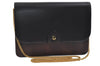 Authentic Christian Dior Chain Shoulder Cross Body Bag Purse Leather Black 1024I