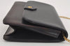 Authentic Christian Dior Chain Shoulder Cross Body Bag Purse Leather Black 1024I