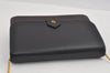 Authentic Christian Dior Chain Shoulder Cross Body Bag Purse Leather Black 1024I