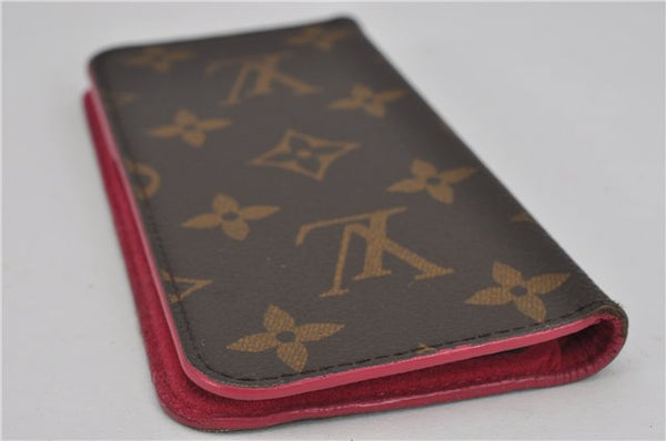 Authentic Louis Vuitton Monogram Folio Iphone 7 8 Case Pink M61906 LV 1025F