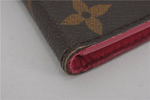 Authentic Louis Vuitton Monogram Folio Iphone 7 8 Case Pink M61906 LV 1025F