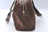 Authentic GUCCI Shoulder Hand Bag Purse GG Suede Leather 152457 Brown 1026C