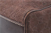 Authentic GUCCI Shoulder Hand Bag Purse GG Suede Leather 152457 Brown 1026C