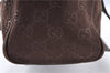 Authentic GUCCI Shoulder Hand Bag Purse GG Suede Leather 152457 Brown 1026C