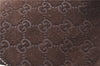 Authentic GUCCI Shoulder Hand Bag Purse GG Suede Leather 152457 Brown 1026C