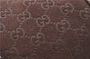 Authentic GUCCI Shoulder Hand Bag Purse GG Suede Leather 152457 Brown 1026C