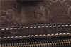 Authentic GUCCI Shoulder Hand Bag Purse GG Suede Leather 152457 Brown 1026C