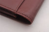 Authentic Cartier Must de Cartier Clutch Hand Bag Leather Bordeaux Red 1026I