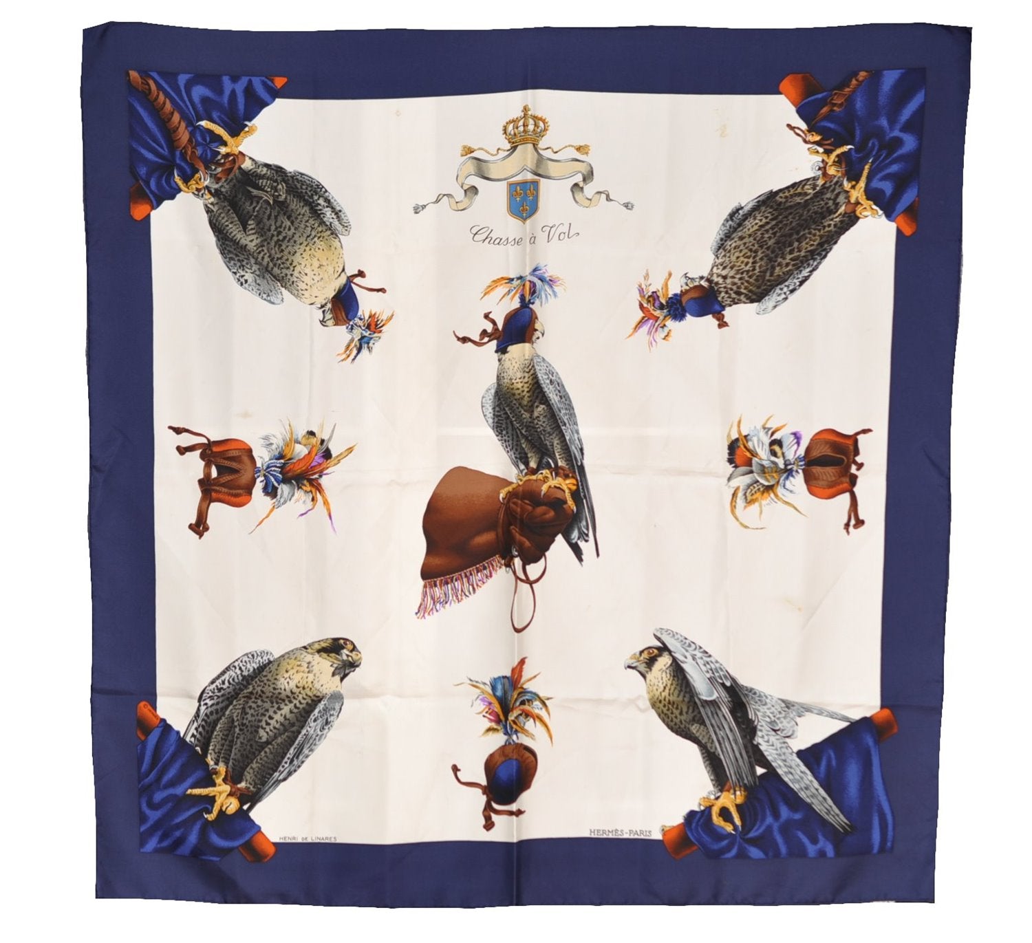 Authentic HERMES Carre 90 Scarf 