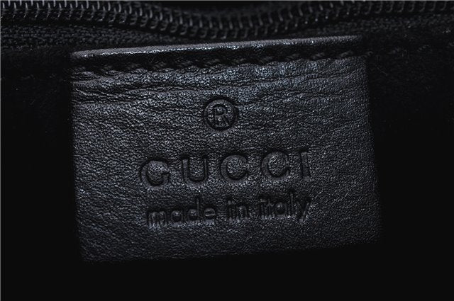 Authentic GUCCI Shoulder Hand Bag Purse Leather 0013767 Black 1029D