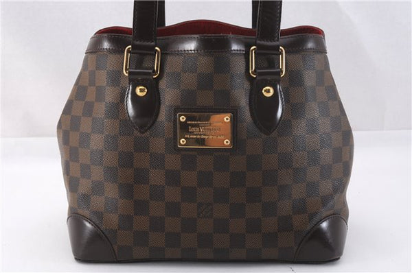 Authentic Louis Vuitton Damier Hampstead PM Shoulder Tote Bag N51205 LV 1029F