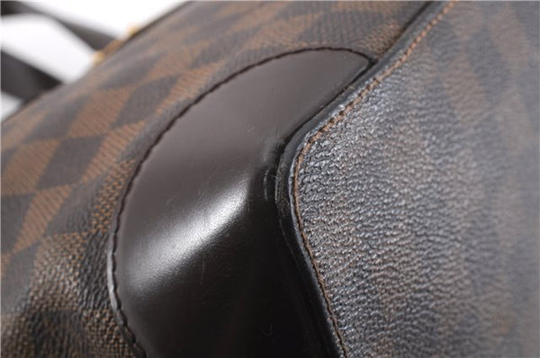 Authentic Louis Vuitton Damier Hampstead PM Shoulder Tote Bag N51205 LV 1029F