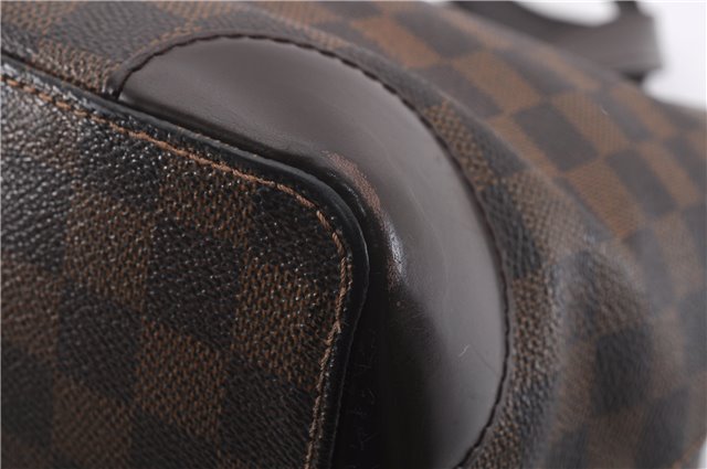 Authentic Louis Vuitton Damier Hampstead PM Shoulder Tote Bag N51205 LV 1029F