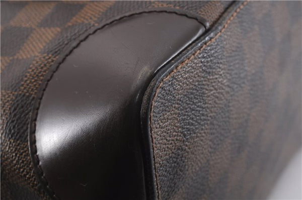 Authentic Louis Vuitton Damier Hampstead PM Shoulder Tote Bag N51205 LV 1029F