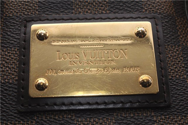 Authentic Louis Vuitton Damier Hampstead PM Shoulder Tote Bag N51205 LV 1029F