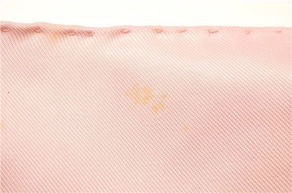 Authentic HERMES Carre 90 Scarf "BRIDES de GALA par" Silk Pink 1030G