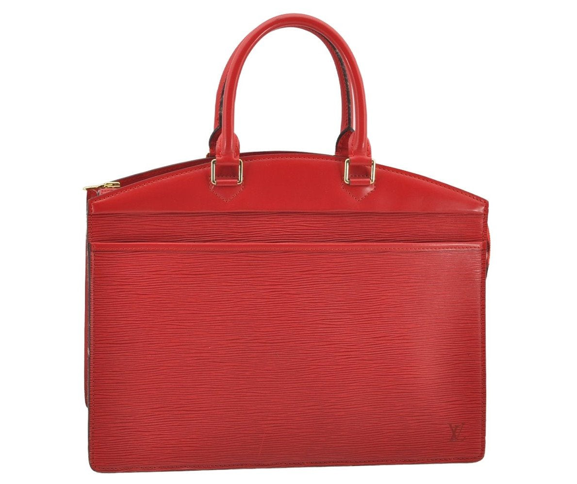 Authentic Louis Vuitton Epi Riviera Hand Bag Red M48187 LV 1032I