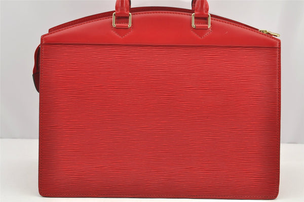 Authentic Louis Vuitton Epi Riviera Hand Bag Red M48187 LV 1032I