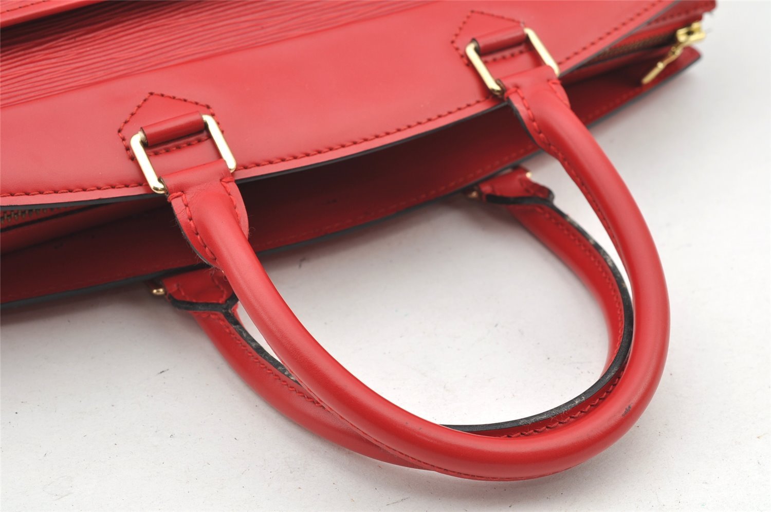 Authentic Louis Vuitton Epi Riviera Hand Bag Red M48187 LV 1032I