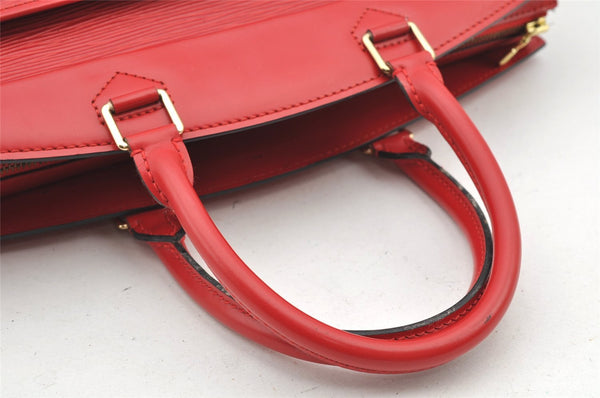 Authentic Louis Vuitton Epi Riviera Hand Bag Red M48187 LV 1032I