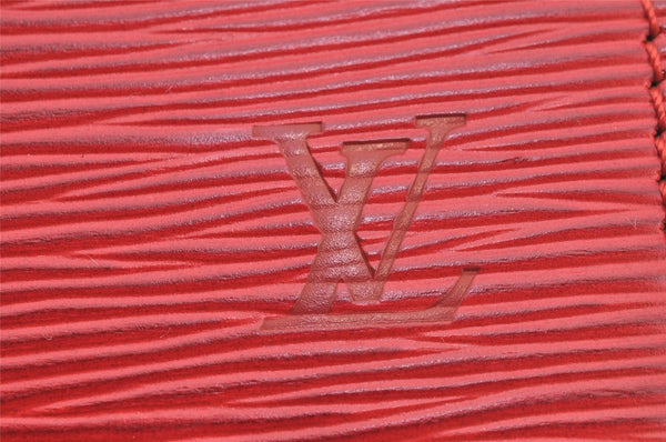 Authentic Louis Vuitton Epi Riviera Hand Bag Red M48187 LV 1032I