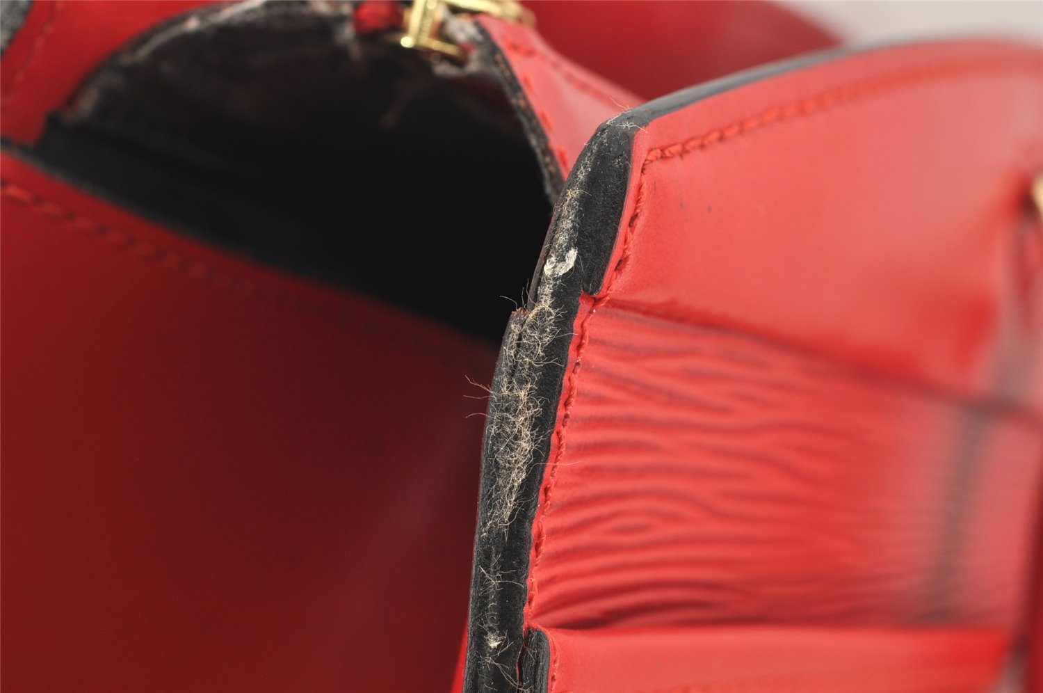 Authentic Louis Vuitton Epi Riviera Hand Bag Red M48187 LV 1032I