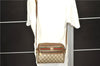 Authentic GUCCI Web Sherry Line Shoulder Cross Bag GG PVC Leather Brown 1033D