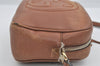 Authentic GUCCI SOHO Tassel Shoulder Cross Bag GG Leather 308364 Brown 1033I
