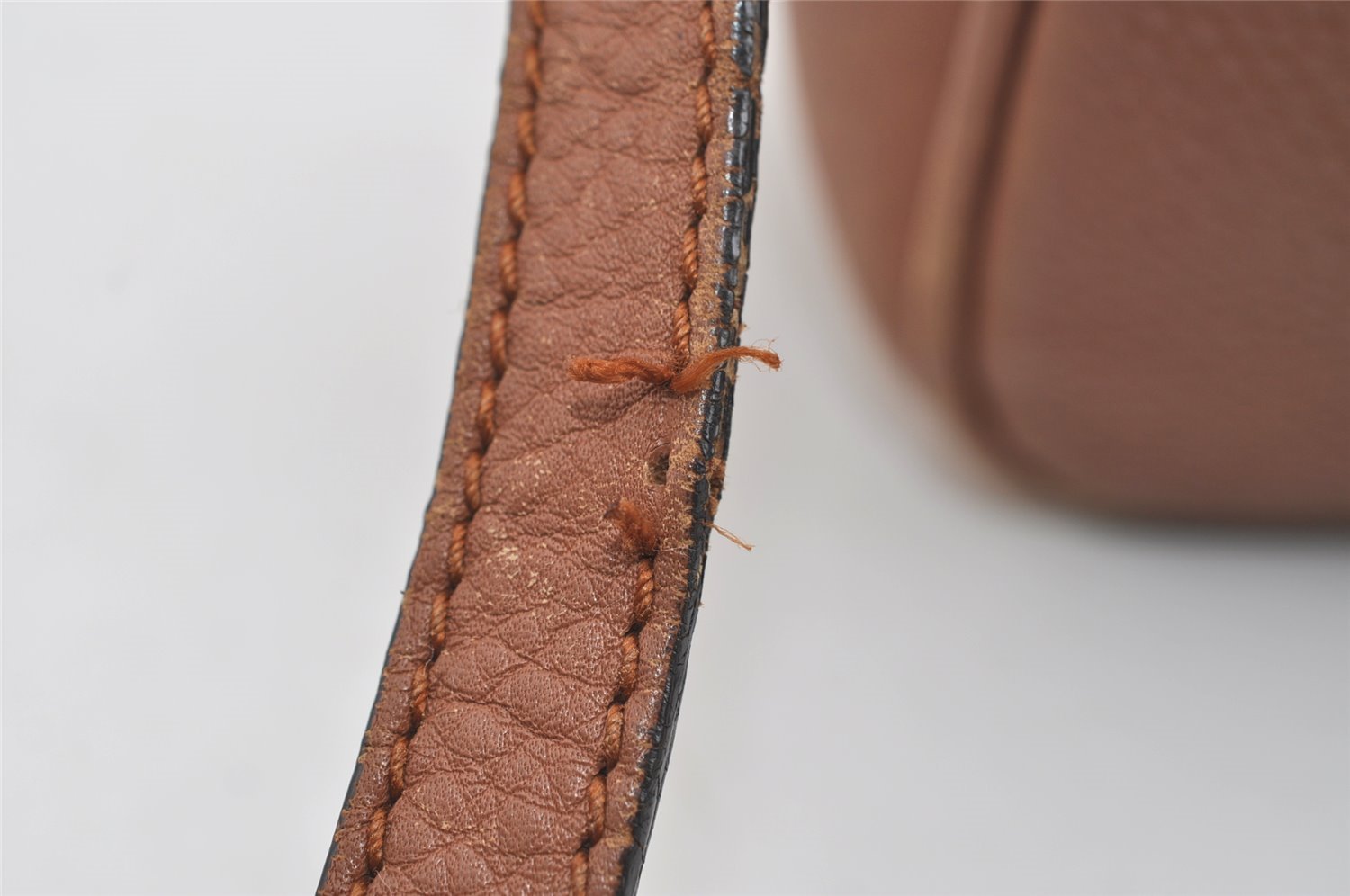 Authentic GUCCI SOHO Tassel Shoulder Cross Bag GG Leather 308364 Brown 1033I