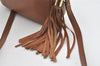 Authentic GUCCI SOHO Tassel Shoulder Cross Bag GG Leather 308364 Brown 1033I
