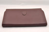 Authentic Cartier Must de Cartier Clutch Hand Bag Leather Bordeaux Red 1034I