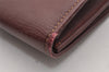 Authentic Cartier Must de Cartier Clutch Hand Bag Leather Bordeaux Red 1034I